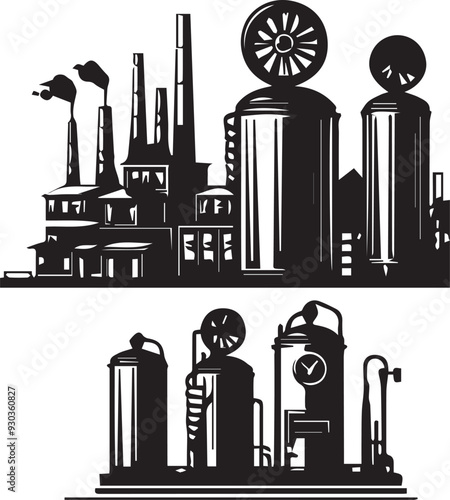 factory vector illustration