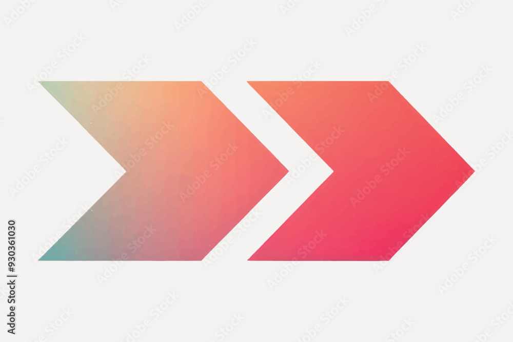 Gradient double arrow design Gradient double arrow design