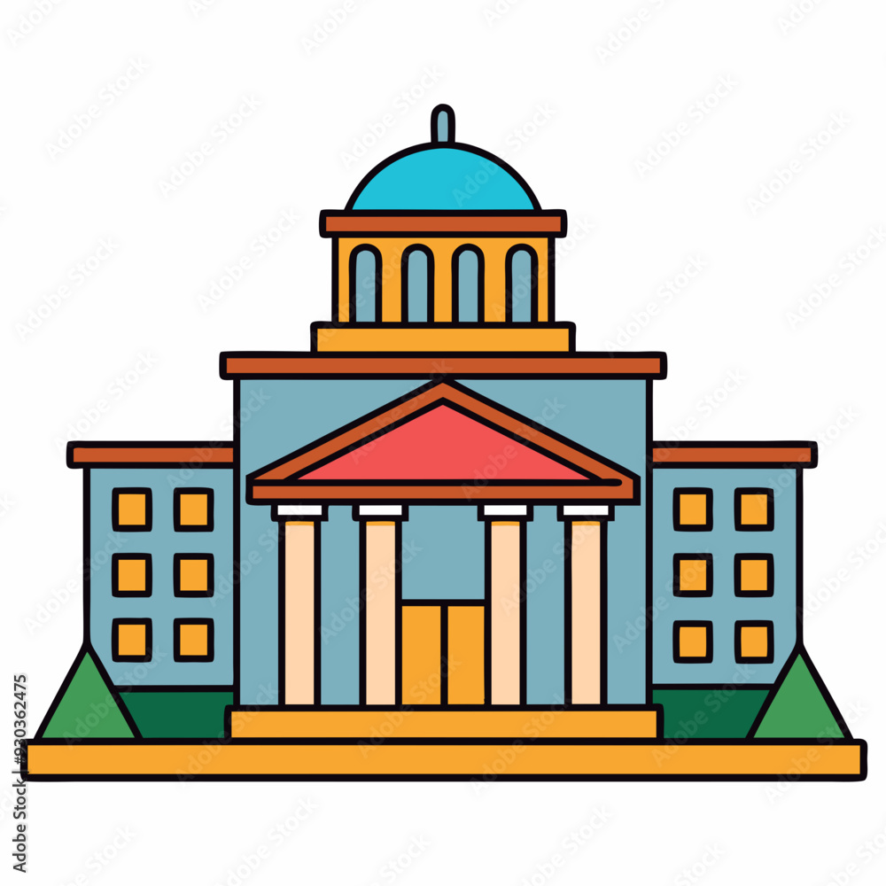 Clipart depicting a building art vector illustration Clipart depicting a building art vector illustration