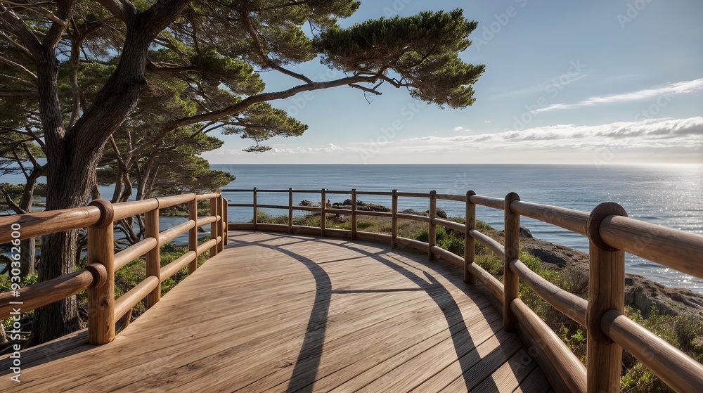 wooden boardwalk on the beach near the sea, ocean wooden boardwalk on the beach near the sea, ocean