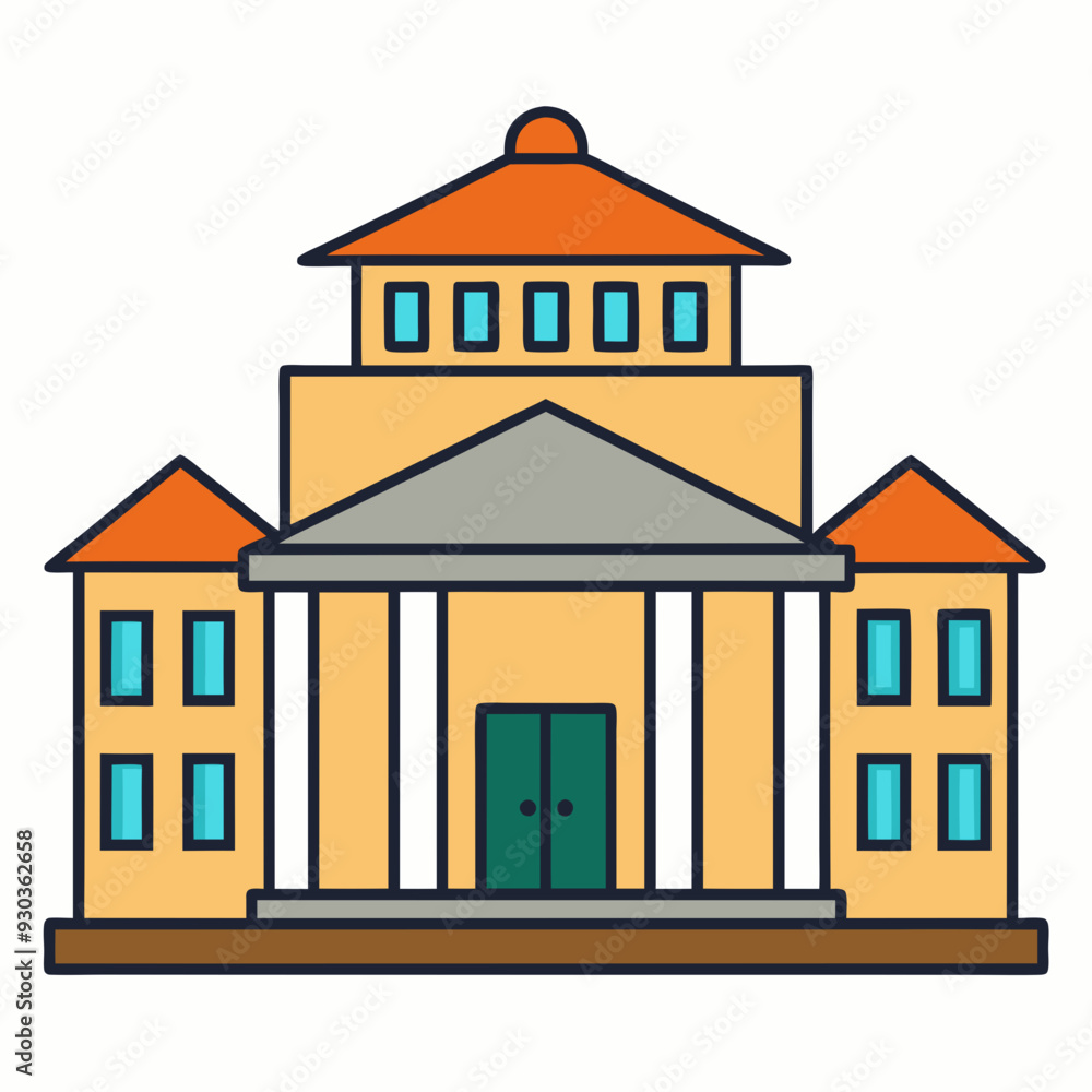 Clipart depicting a building art vector illustration Clipart depicting a building art vector illustration