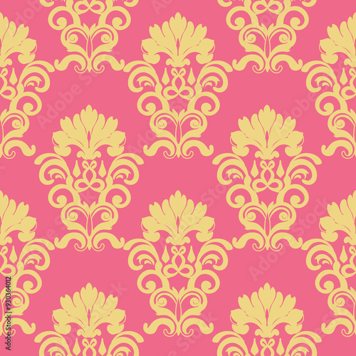 floral Damask Seamless Pattern ethnic Classical luxury royal Vintage, paisley elements ornament victorian seamless texture for wallpapers, textile for wallpapers