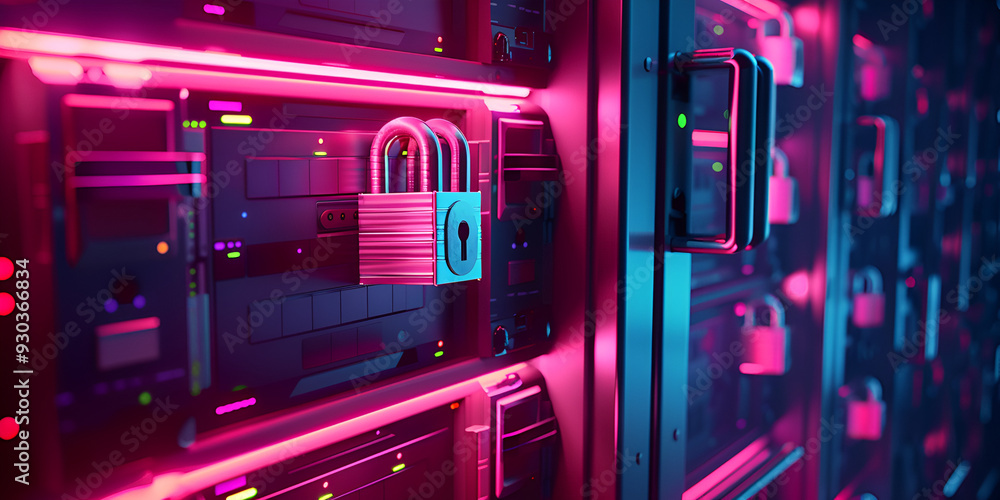 Obraz premium Strengthening Cybersecurity: The Role of Advanced Data Protection, The Future of Data Security: Protecting Information in the Digital Era