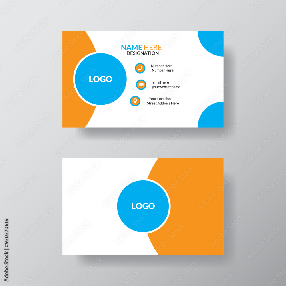 creative business card with simple and modern design creative business card with simple and modern design
