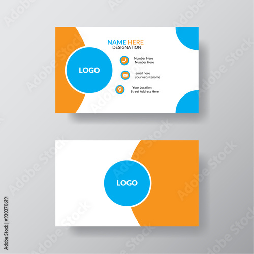 creative business card with simple and modern design