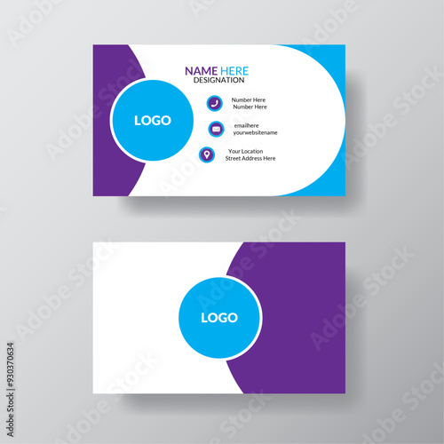 creative business card with simple and modern design