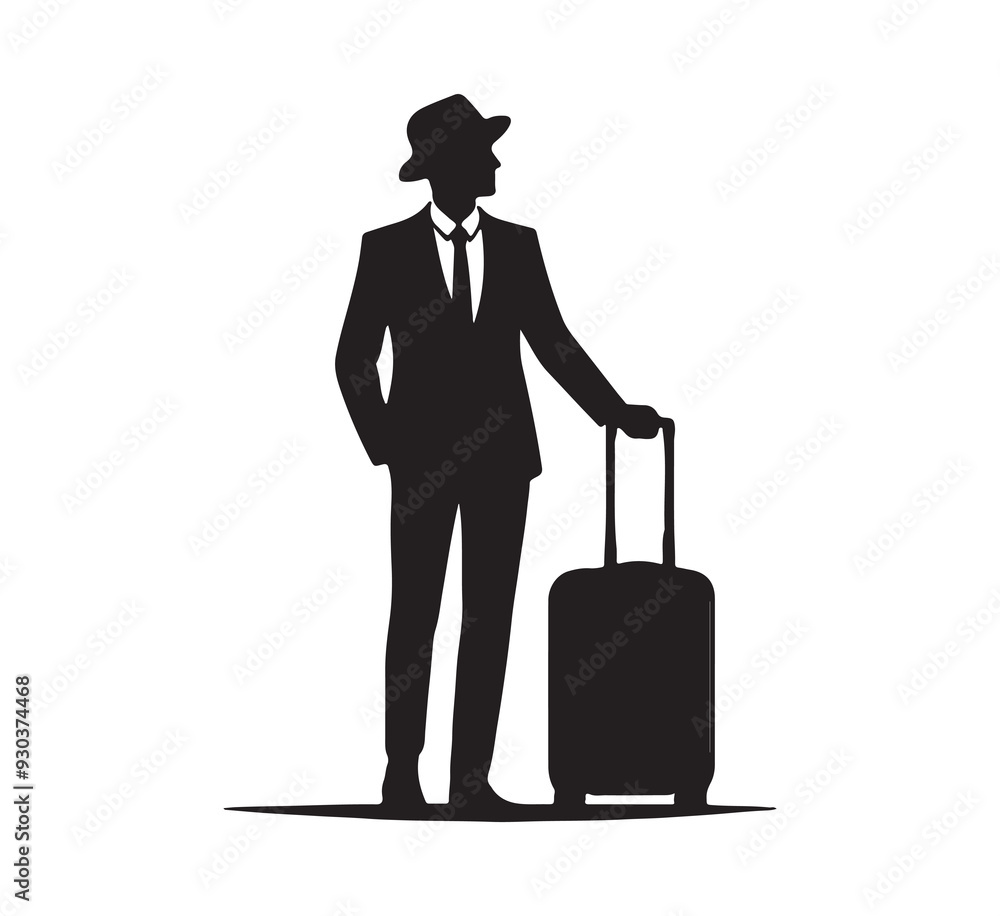 businessman with luggage businessman with luggage