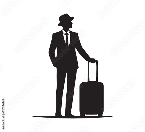 businessman with luggage