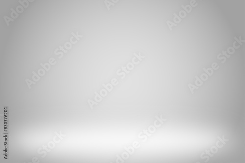 Gray background, abstract 3d grey room studio backdrop, There are spotlights projected onto the floor or stage, soft blur and smooth wallpaper, vector illustration design for display your product