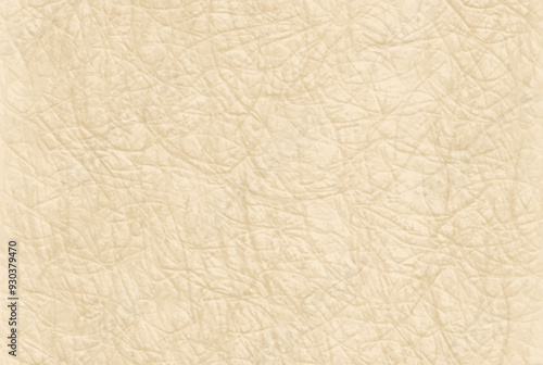 Wrinkled scratched texture background of beige paper or cardboard