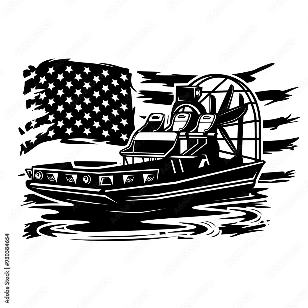US Airboat | Watercraft | Lake Boat | Airboat | Nature Scene | Marine ...