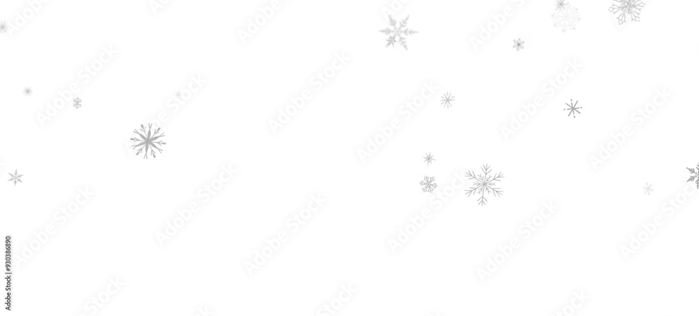 Snowflake Blizzard: Brilliant 3D Illustration Showcasing Descending Holiday Snowflakes Snowflake Blizzard: Brilliant 3D Illustration Showcasing Descending Holiday Snowflakes