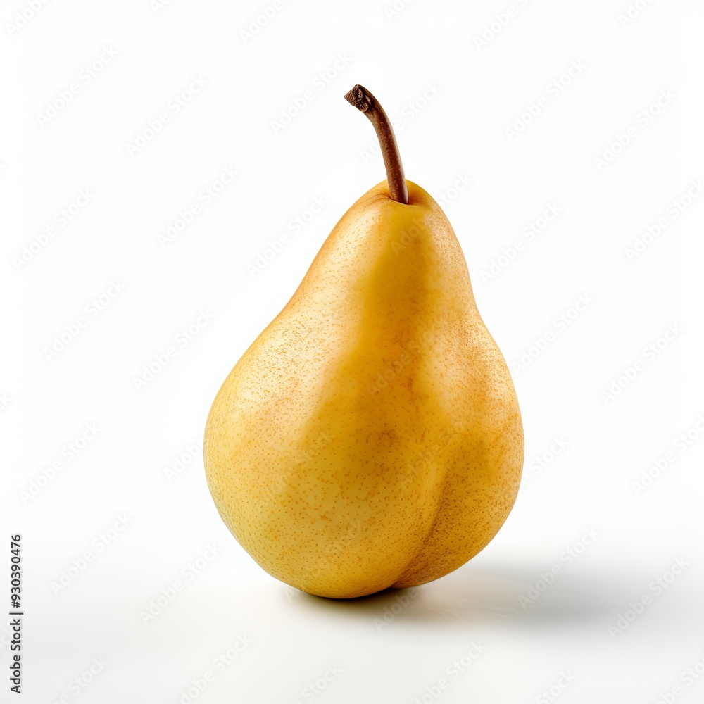 Juicy ripe pear on white background. Ideal for healthy eating, diet, snack. Versatile for mockups, recipes, websites, blogs, social media. Fresh and organic fruit concept. Juicy ripe pear on white background. Ideal for healthy eating, diet, snack. Versatile for mockups, recipes, websites, blogs, social media. Fresh and organic fruit concept.