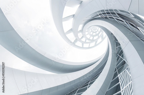 3D minimalist abstract background