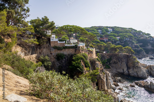 A city on a rocky seashore. Photo