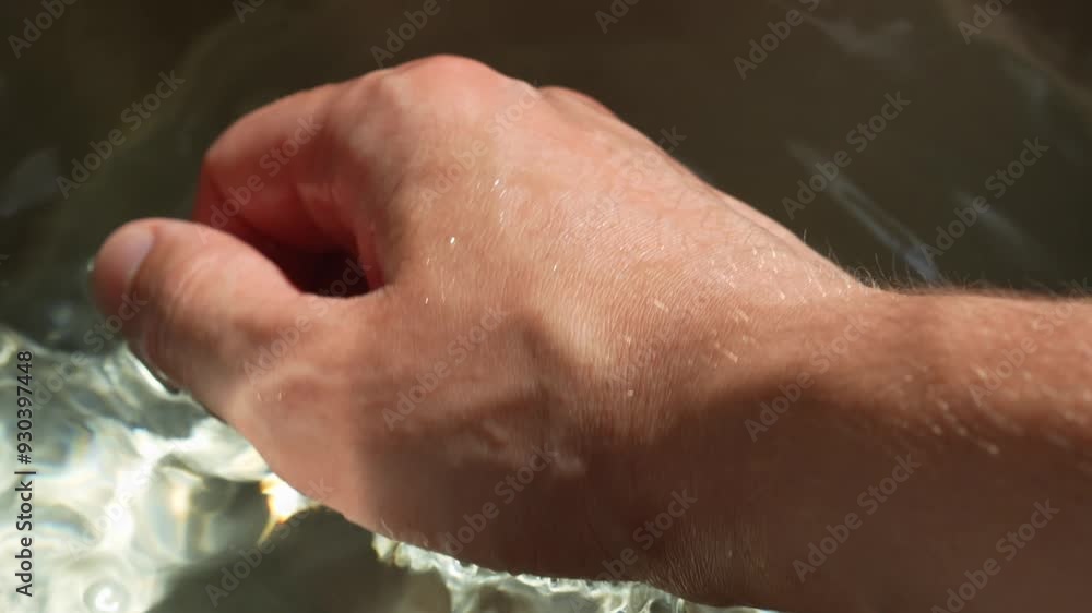 Hand hygiene.
Wet hands close up.
A man washes his hands in water. Hand hygiene.
Wet hands close up.
A man washes his hands in water.