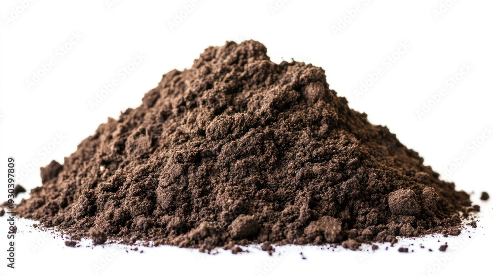 Pile of Ground Coffee Beans Pile of Ground Coffee Beans