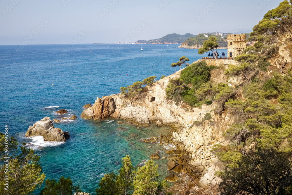 Sea and rocky shore. Beautiful seascape. Photo Sea and rocky shore. Beautiful seascape. Photo