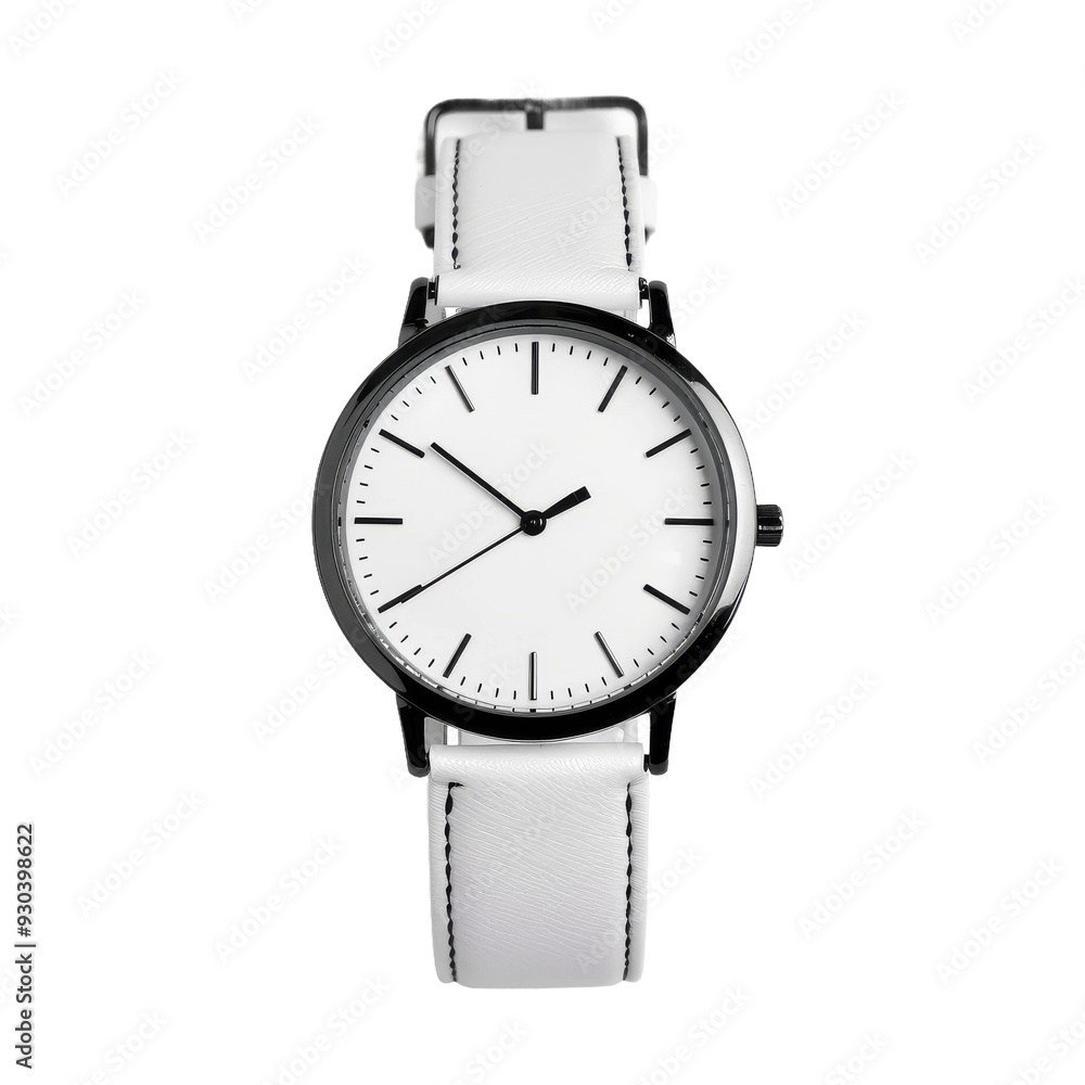 Elegant Girls' Watch on White Background Elegant Girls' Watch on White Background