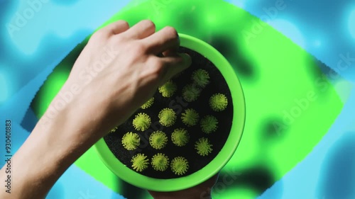 Bunchems Velcro Crunched in Hand