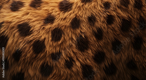 "Close-Up of Cheetah Fur Texture Showcasing the Intricate Patterns and Details of the Animal's Coat"