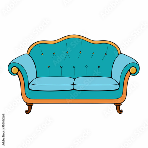 Sofa isolated on white, sofa vector illustration, furniture vector art, sofa silhouette, Animal icon, sofas line art, eps photo