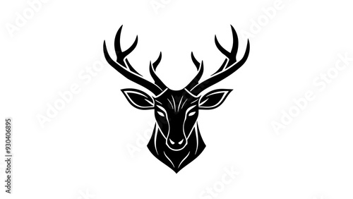 Deer head vector art illustration photo