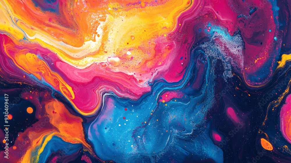 Colorful abstract painting background. Liquid marbling paint background. Fluid painting abstract texture. Intensive colorful mix of acrylic vibrant colors , ai Colorful abstract painting background. Liquid marbling paint background. Fluid painting abstract texture. Intensive colorful mix of acrylic vibrant colors , ai