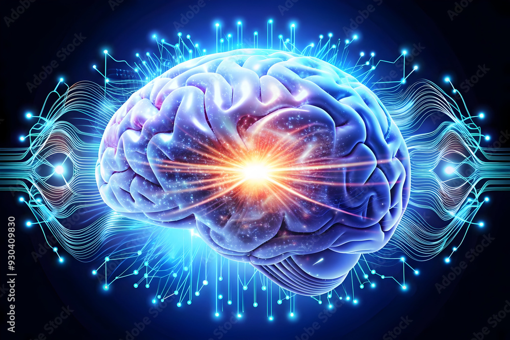 3D AI Powered Brainwave Vector Concept: Abstract Glowing Brainwave Lines with Digital Circuitry on White Background - Cognitive Processes Symbol, Isolated Icon 3D AI Powered Brainwave Vector Concept: Abstract Glowing Brainwave Lines with Digital Circuitry on White Background - Cognitive Processes Symbol, Isolated Icon