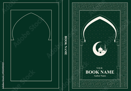 Islamic Book Cover Editable Vector Design