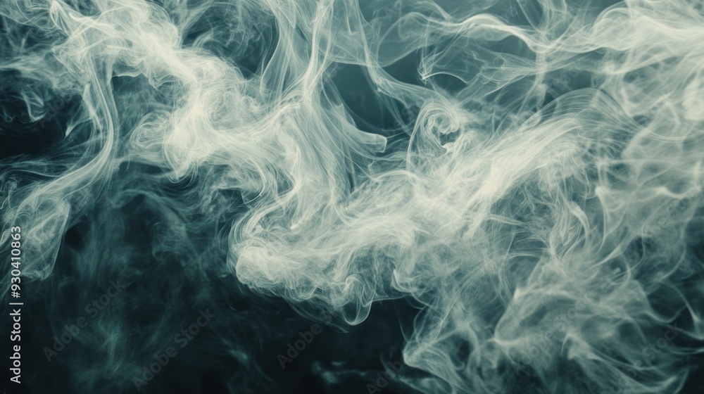 Abstract Smoke Design in Blue Hues Abstract Smoke Design in Blue Hues