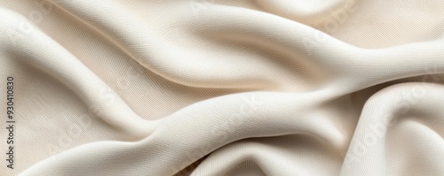 Organic cotton fabric, close-up of texture, 3D illustration 2