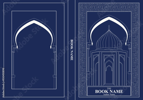 Islamic Book Cover Editable Vector Design