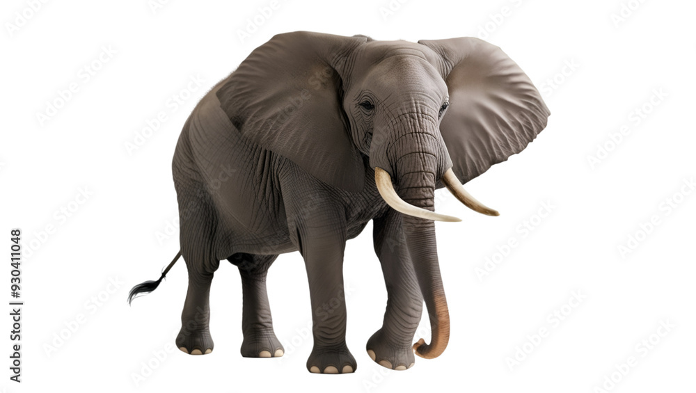 Obraz premium elephant isolated on white background