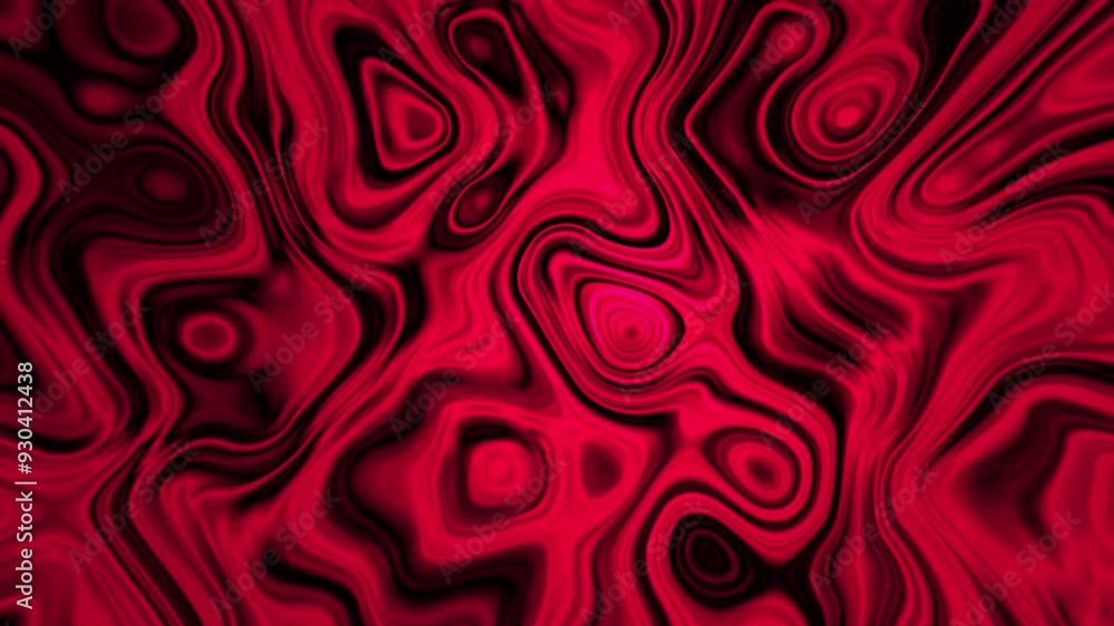 Red color silky wave motion liquid animated background, Abstract background liquid animation... Red color silky wave motion liquid animated background, Abstract background liquid animation...