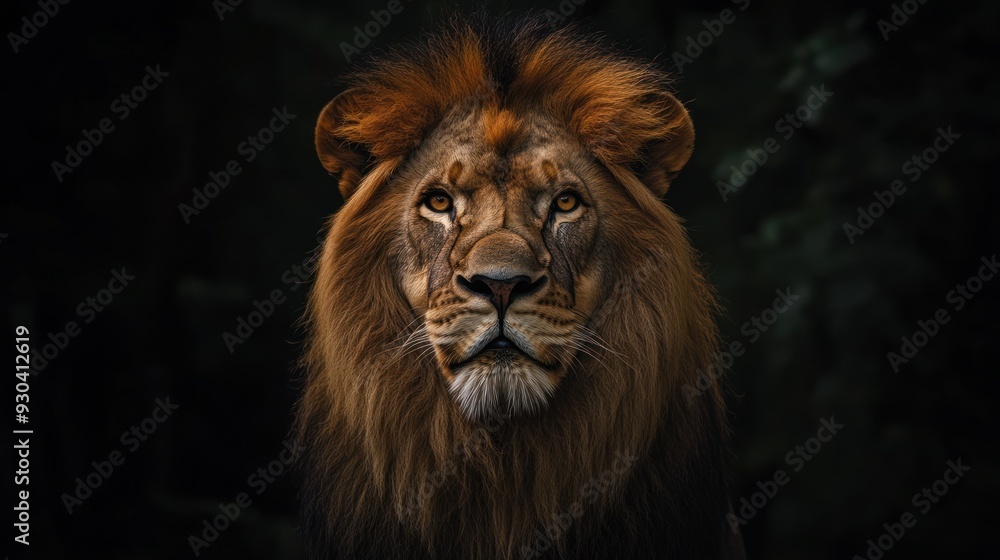 Fototapeta premium Majestic Lion Portrait