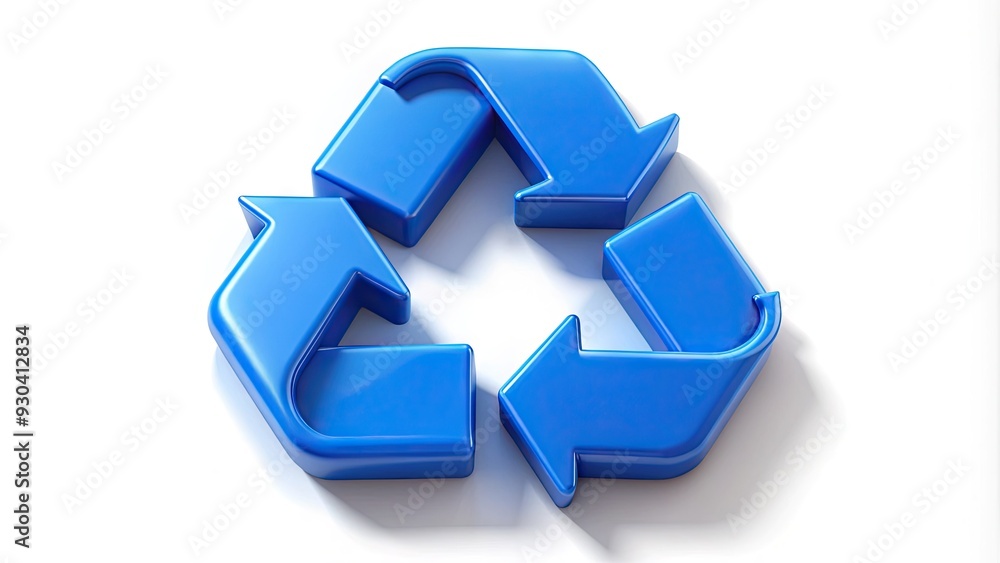 3D illustration of a blue HDPE recycle symbol icon on a white background, representing high-density polyethylene material and eco-friendly sustainability concepts. 3D illustration of a blue HDPE recycle symbol icon on a white background, representing high-density polyethylene material and eco-friendly sustainability concepts.
