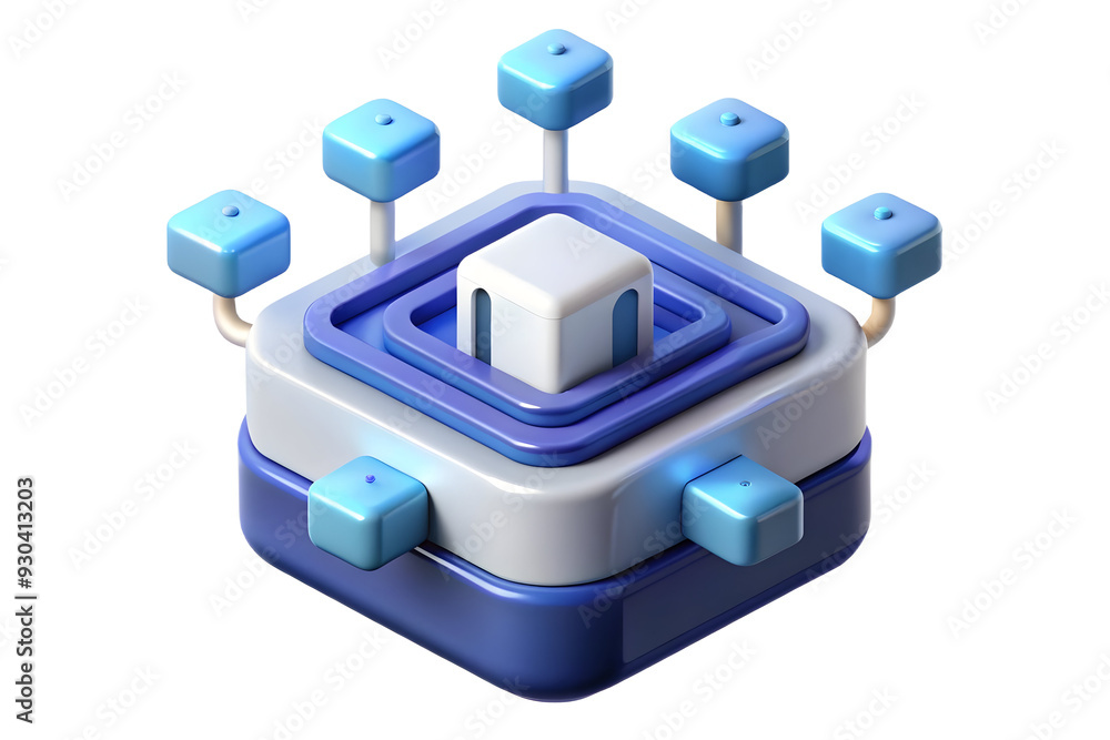 3D AI Powered Digital Twin Vector Concept: Abstract Design with Mirrored Data Streams and Connections on White Background 3D AI Powered Digital Twin Vector Concept: Abstract Design with Mirrored Data Streams and Connections on White Background