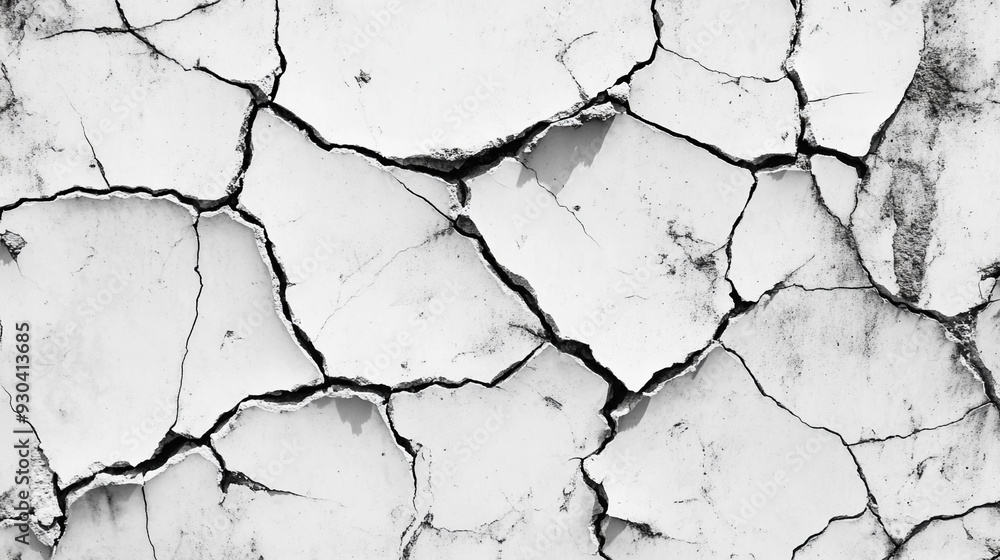 White cracked texture. White cracked texture.