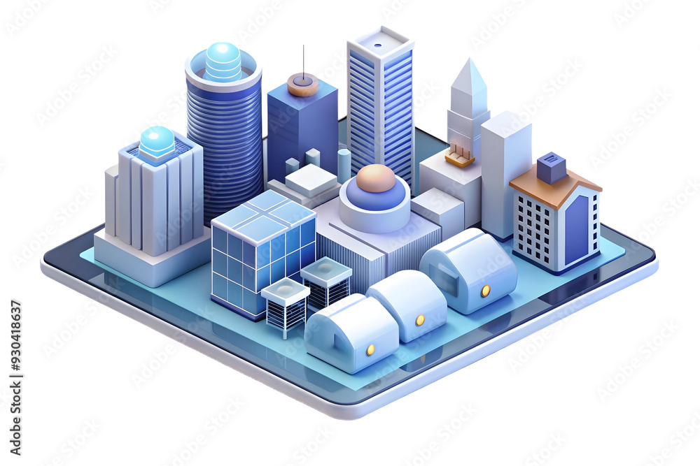 AI Powered Smart City Technology - Futuristic 3D Vector Concept with Digital Connections and Network Patterns for Urban Planning Success. AI Powered Smart City Technology - Futuristic 3D Vector Concept with Digital Connections and Network Patterns for Urban Planning Success.