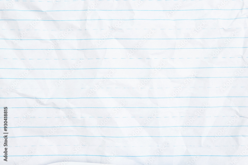 Retro lined school crumpled paper background