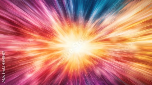 Dynamic burst of color creating a vibrant background effect, ideal for design projects and digital art exploration. photo