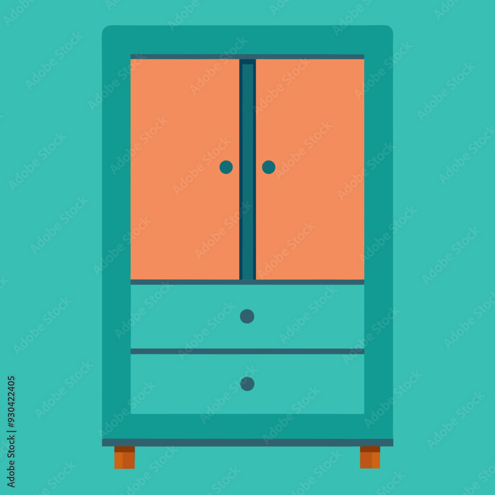 Wardrobe with drawers isolated on white, wardrobe vector illustration, furniture vector art, wardrobe silhouette, drawers icon, wardrobes line art, eps Wardrobe with drawers isolated on white, wardrobe vector illustration, furniture vector art, wardrobe silhouette, drawers icon, wardrobes line art, eps