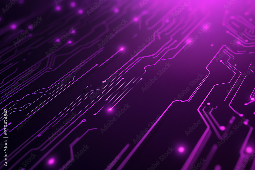 Abstract image of a circuit board with glowing lines and nodes on a pink gradient background. The intricate network of connections creates a modern, tech-inspired visual. Copy space available Abstract image of a circuit board with glowing lines and nodes on a pink gradient background. The intricate network of connections creates a modern, tech-inspired visual. Copy space available