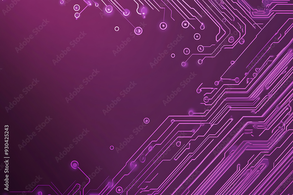 Abstract image of a circuit board with glowing lines and nodes on a pink gradient background. The intricate network of connections creates a modern, tech-inspired visual. Copy space available Abstract image of a circuit board with glowing lines and nodes on a pink gradient background. The intricate network of connections creates a modern, tech-inspired visual. Copy space available