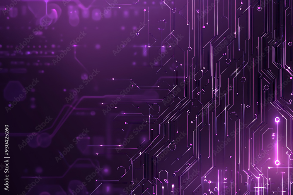 Abstract image of a circuit board with glowing lines and nodes on a pink gradient background. The intricate network of connections creates a modern, tech-inspired visual. Copy space available Abstract image of a circuit board with glowing lines and nodes on a pink gradient background. The intricate network of connections creates a modern, tech-inspired visual. Copy space available