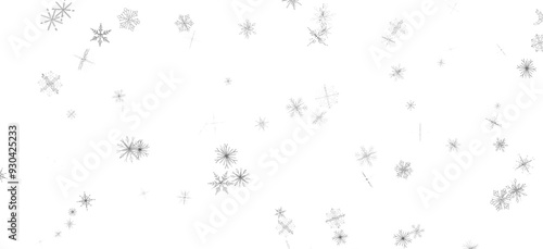 Snowflakes Falling On Snow - Winter Banner