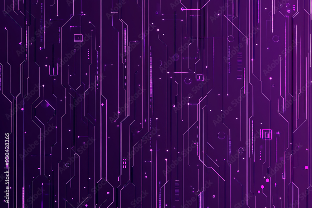 Abstract image of a circuit board with glowing lines and nodes on a pink gradient background. The intricate network of connections creates a modern, tech-inspired visual. Copy space available Abstract image of a circuit board with glowing lines and nodes on a pink gradient background. The intricate network of connections creates a modern, tech-inspired visual. Copy space available