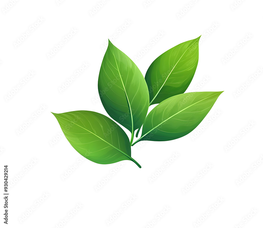 green leaves vector icon design on white background. green leaves vector icon design on white background.