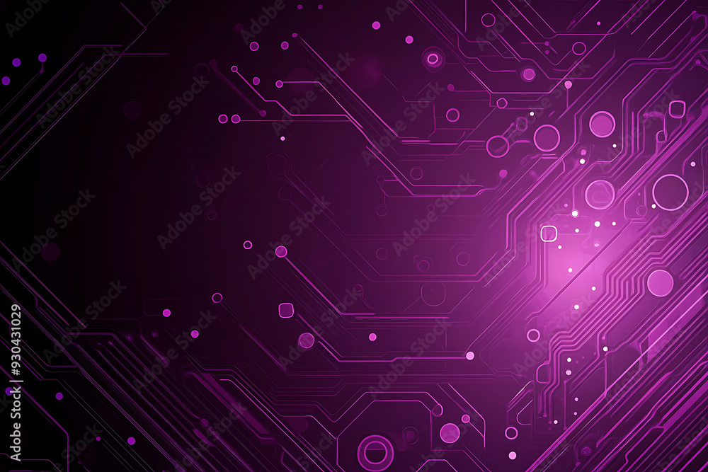 Abstract image of a circuit board with glowing lines and nodes on a pink gradient background. The intricate network of connections creates a modern, tech-inspired visual. Copy space available Abstract image of a circuit board with glowing lines and nodes on a pink gradient background. The intricate network of connections creates a modern, tech-inspired visual. Copy space available